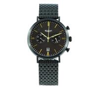 REGENT UR1152503 - Reloj de pulsera analógico para hombre, correa de metal, color negro, Negro y verde