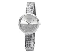 REGENT UR2252541 - Reloj de pulsera analógico para mujer, correa de metal, color plateado, Plateado