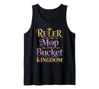 Regente del reino de la fregona y cubo Humor de limpieza divertido Camiseta sin Mangas