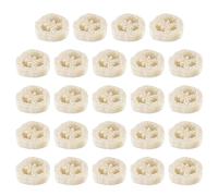 Regerly Esponjas Naturales De Luffa, 24 piezas Jabonera Cojín De Jabón 100% Esponja De Lufa Para Lavar Platos Limpieza De Cocina y Duchas De Baño