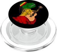 Reggae Dinosaur Rasta Dino Música jamaicana Rastafari T-Rex PopSockets PopGrip para MagSafe