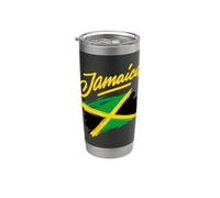 Reggae Jamaican Music Just Relax, Jamaica Graphic Designs Vaso térmico de acero inoxidable de doble pared