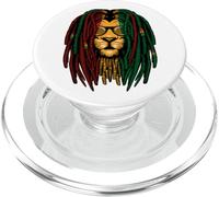 Reggae león rastas Gato Salvaje Rasta África Mirada PopSockets PopGrip para MagSafe