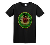 Reggae Lion of Judah Disc T-Shirt Graphic tee Printed Top Mens Black Shirt L