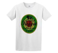 Reggae Lion of Judah Disc T-Shirt Graphic tee Printed Top Mens White Shirt 3XL