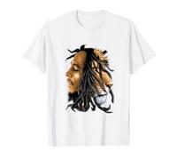 Reggae Lion Reggae Music MÚSICA Jamaica MÚSICA JAMAICANA Camiseta gráfica económica, Hombre, Blanco, S