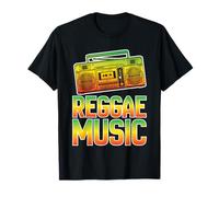 Reggae Music Lover Retro Rasta Diseño Jamaicano Camiseta