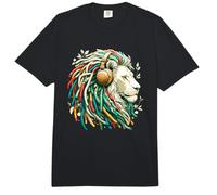 Reggae Music & Rasta, León Africano con Auriculares, jamaicano Comfort Colors Adult Heavyweight T-Shirt