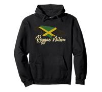 Reggae Nation Jamaica Island Design Bandera Jamaicana Rasta Sudadera con Capucha