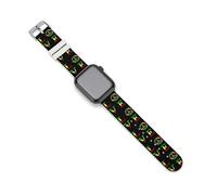 Reggae Peace Love Music Jamaica - Correas de repuesto de silicona para Apple Watch, 38mm/40mm, Acero inoxidable, Amatista