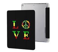 Reggae Peace Love Music Jamaica - Funda protectora para iPad Pro (10.5 pulgadas), iPad Air3 (10.5 pulgadas), funda protectora triple antideslizante