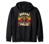 Reggae Pulse Design - Rasta Beats y Island Sound Inspired Sudadera con Capucha