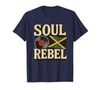 Reggae Roots Bandera de Jamaica y Disco de Vinilo Retro gráfico de música Camiseta