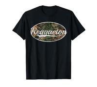 Reggaeton Camo Vintage Latin Urban Music Design Camiseta