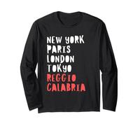 Reggio Calabria City Lover Italia Holidays Souvenir Fun tee Manga Larga