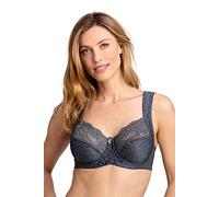 Reggiseno con Ferretto e supporto Laterale Miss Mary Jacquard & Lace 110B Dark Grey