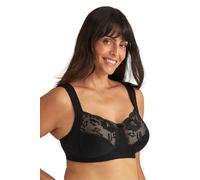 Reggiseno di Cotone a Coppa piena Senza Ferretto Miss Mary Lovely Lace 120E Black
