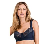 Reggiseno di Cotone a Coppa piena Senza Ferretto Miss Mary Lovely Lace 130H Dark Blue