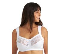 Reggiseno di Cotone Comodo con sostegno Senza Ferretto Miss Mary Lovely Lace 105E White