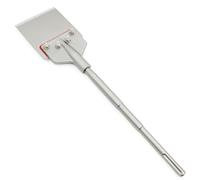 Regiis Tech SDS Max - Rascador de suelo de 6 x 24.4 pulgadas, mango extraíble, removedor de adhesivos para suelos de azulejos anchos, herramienta de extracción fina para taladro de martillo giratorio
