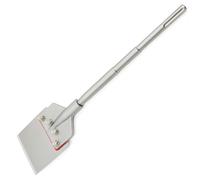 Regiis Tech SDS Max - Rascador de suelo de 6 x 24.4 pulgadas, mango extraíble, removedor de adhesivos para suelos de azulejos anchos, herramienta de extracción fina para taladro de martillo giratorio