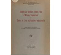 Régime De Quelques Cours Deau Dafrique Équatoriale Et Étude De Leur Ut