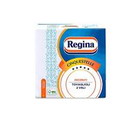 Regina Cinquestelle - 1 paquete de 43 servilletas de 2 capas, versátiles y elegantes, elegantes decoraciones, 100% pura celulosa certificada FSC