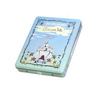 Regina di Fiori - Caja de regalo 'Castillo Mágico' con 6 sabores de infusiones e infusiones variadas, 36 filtros, en lata decorada