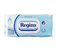 Regina Papel higiénico humidificado ultra sensible, 12 paquetes de 42 hojas, con pantenol, cuidado suave, lavable, hipoalergénico y sin olor, pH neutro, sin alcohol