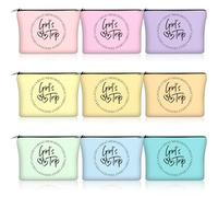 Reginary 9 piezas de regalos de viaje para niñas, bolsas de maquillaje de viaje para niñas, bolsa de cosméticos de fin de semana, regalos de amistad para mujeres, regalos de Navidad, boda, despedida