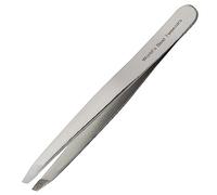 Regine Switzerland World's Best Pinzas de punta de diamante - Pinza de precisión con punta inclinada de diamante, removedor de vello facial y encarnado - perfectamente alineado - Agarra el pelo de la