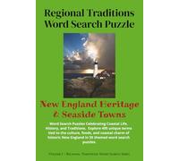 Regional Traditions Word Search: New England Heritage & Seaside Towns