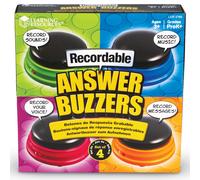 Learning Resources Pulsador con grabadora – Set de 4 colores