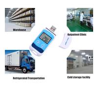 Registrador automático digital de temperatura para almacenamiento perecedero, buen almacenamiento, cumplimiento normativo de transporte, almacenamiento de alimentos, registrador de temperatura