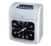 Registrador De Asistencia Digital, Reloj De Entrada/Salida, con 50 Tarjetas De Reloj, La Sincronización De Tiempo De La Máquina para Los Empleados De Pequeñas Empresas, Impresión De Dos Colores