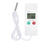 Registrador de datos de temperatura por USB con sonda externa, registrador digital de temperatura con pantalla LCD, capacidad de registro de 35.000 registros y generador de