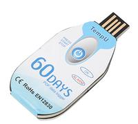 Registrador de datos de temperatura USB, recopilación de datos, informe PDF USB, registrador de datos desechable con capacidad para 10 000 datos, para supervisar el transporte y el almacenamiento