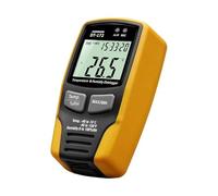 registrador de datos Registrador de datos compacto de temperatura y humedad con memoria de 32 000, higrómetro y medidor de humedad.(Yellow)