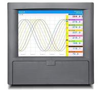 Registrador de datos sin papel de 32 canales con pantalla TFT LCD de 10,4", monitoreo de temperatura y humedad en control de procesos industriales