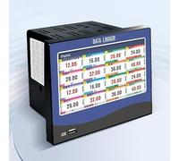 Registrador de datos sin papel multicanal, registrador industrial con pantalla táctil de 7" for monitoreo de corriente, voltaje, presión y flujo en pruebas e inspección industriales