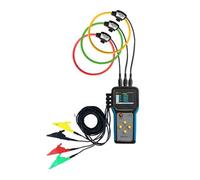 Registrador de energía portátil, medidores potencia inteligentes digitales, medición corriente voltaje cuatro cables, trifásico, PLS-ME435,Medir con precisión(Host-3pc 100mm coils)