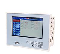 Registrador sin papel de grado industrial de 6 canales, registrador de temperatura y presión multicanal con pantalla táctil for monitoreo de procesos industriales