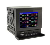 Registrador sin papel en color de gráfico de datos multicanal | Industrial Universal Digital Modbus RS485, con Tatalize de flujo, Relé
