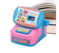 Registradora De Simulada | Desarrollo Habilidades Motoras Finas,Calculadora de Juego Simbólico Supermercado - para Niños Y Niñas Preescolares Pequeños Aula Y Cumpleaños