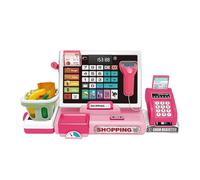 Registradora Para - Juego Para Hacer Que Aparezca Supermercado, Registradora De Juguete Con Escáner Y Calculadora | Juego De Matemáticas Educativas Para Niños, Niñas 4 Para 6