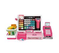 registradora para niños: Juego de simulación de Tienda de comestibles, registradora de Juguete con calculadora de escáner | Diseño para niños y niñas de 4 a 6 años, Tema de Juego de matemáti