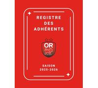 Registre des adhérents: Saison 2025-2026