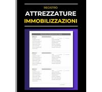 Registro Attrezzature e Immobilizzazioni: Schede contabili per il monitoraggio dei beni aziendali, cespiti e investimenti.