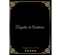 Registro de Asistencia: Rastreador de asistencia simple, tabla de asistencia para la escuela, universidad, libro de registro de asistencia escolar para maestros.