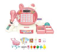Registro De Juguetes para Niños | Toyadores De Cajero De Supermercados Interactivos | Registro De Efectivo De Supermercado De Pretend para Niños SHENGAGING PLACATURA DE PLAYE, Cash Registro